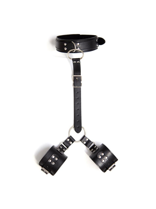 Collar con Restricciones Ajustable Negro