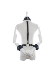 Collar con Restricciones Ajustable Negro