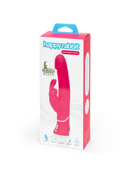 Vibrador Realistic Dual Density Rabbit Rosa