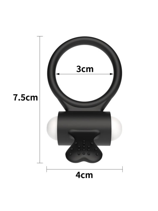 Anillo Vibrador Power Clit Negro