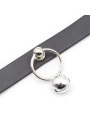 Collar con Aro y Cascabel Negro
