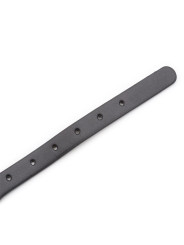 Collar con Aro y Cascabel Negro