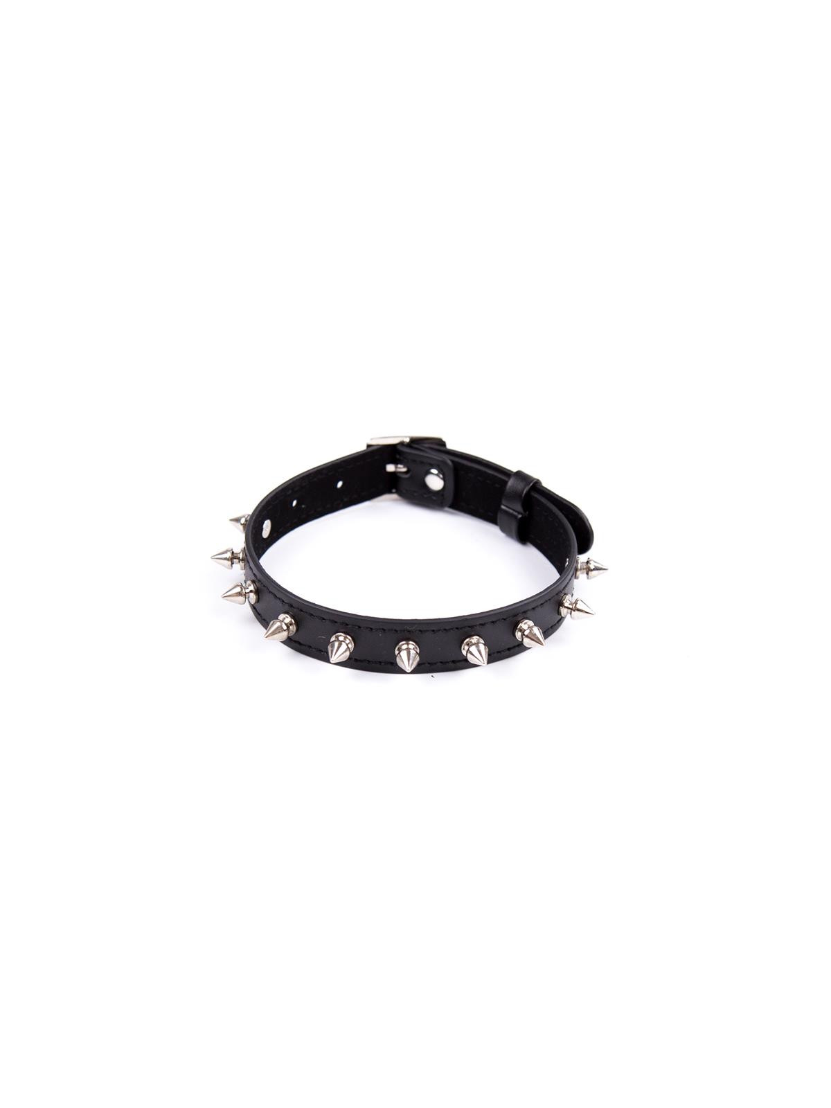 Collar con Pinchos Ajustable 43 cm Negro