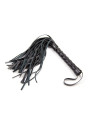 Flogger Patrón de Diamante y Mango de Metal 39 cm Negro