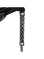 Flogger Patrón de Diamante y Mango de Metal 39 cm Negro