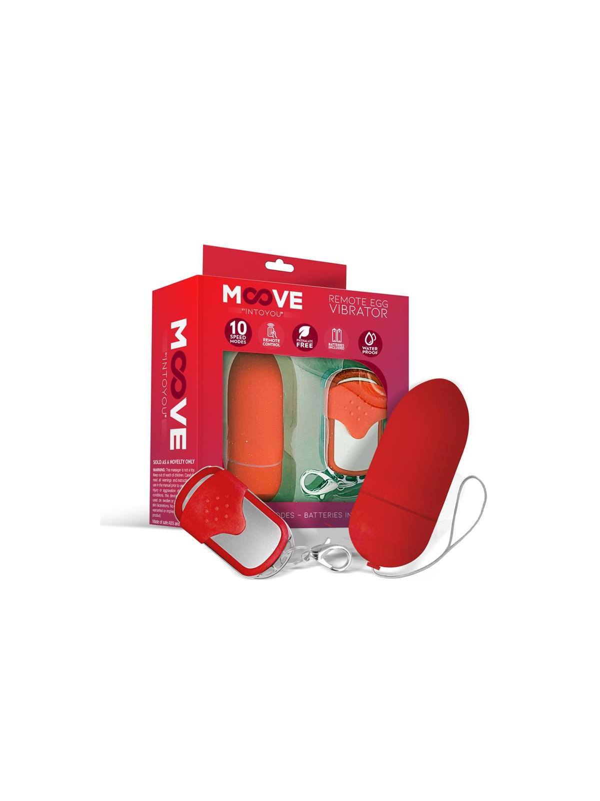 Huevo Vibrador con Control Remoto Rojo