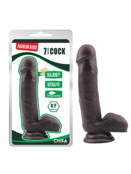 Dildo Dual Density Fashion Dude 17.8 x 4 cm Marron