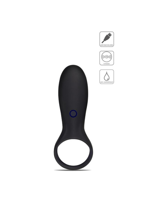 Anillo para el Pene iJoy Stamina Ring USB Negro