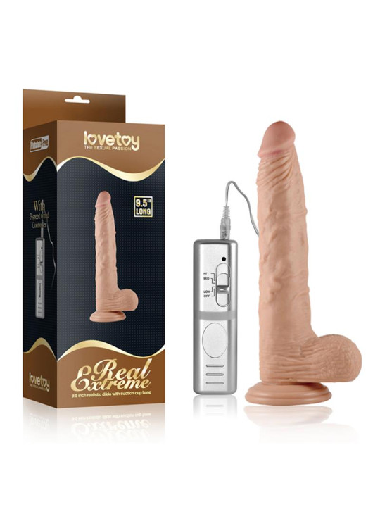 Dildo Real Extreme con Vibración 9.5 Natural