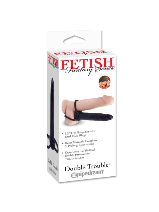 Fetish Fantasy Series Dildo Double Trouble Negro