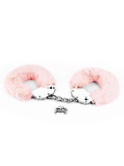 Esposas Metálicas con Pelo Rosa