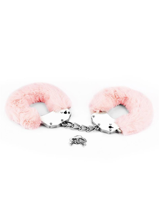 Esposas Metálicas con Pelo Rosa