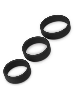 Pack de 3 Anillos para el Pene Power Ring Negro