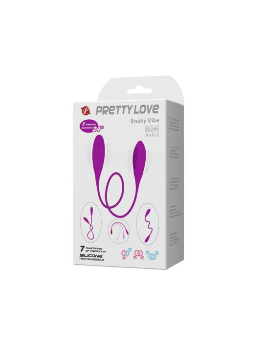 Pretty Love Huevos Vibradores Snaky Vibe Color Púrpura