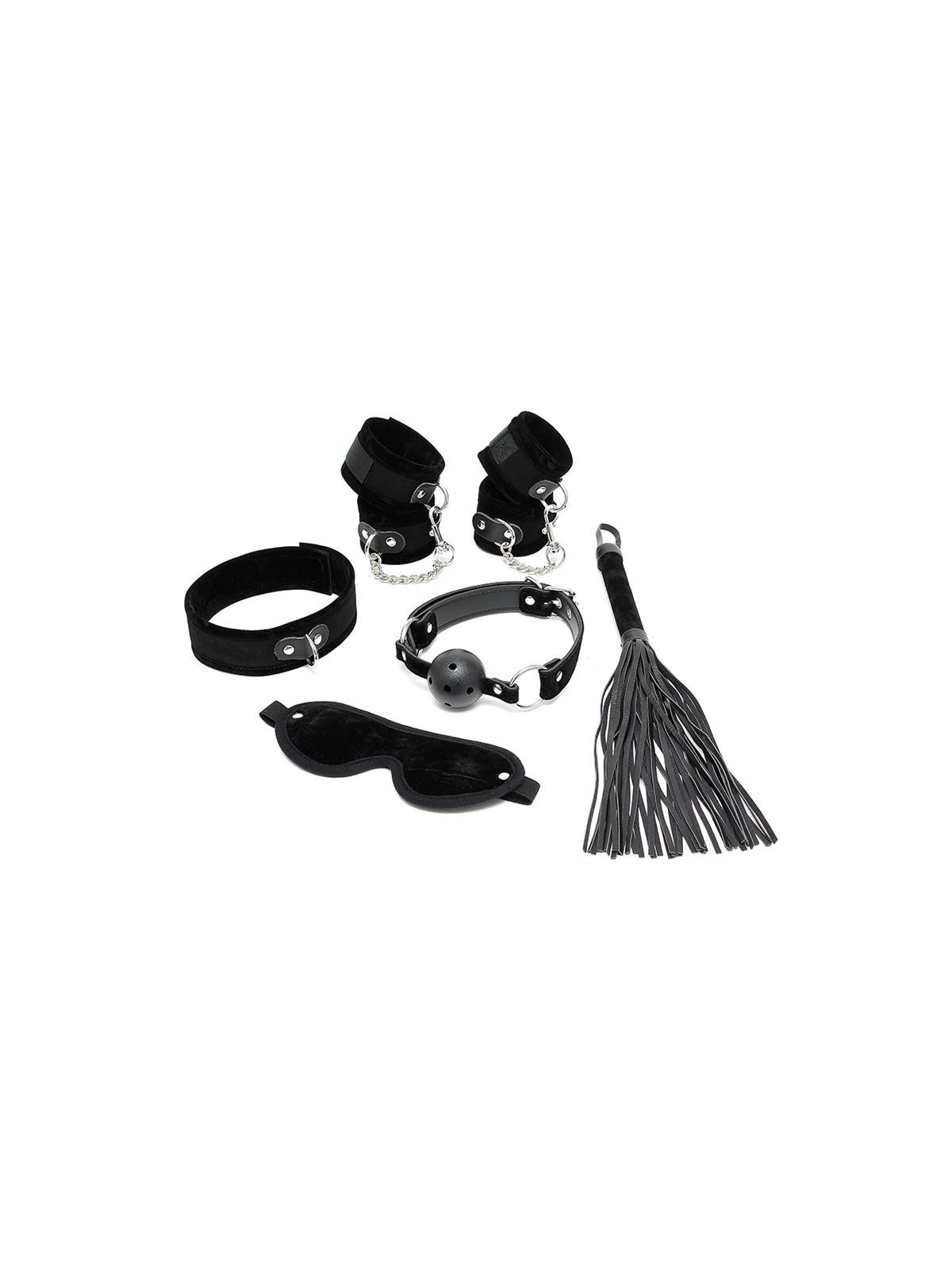 Set de Bondage 6 Piezas Negro