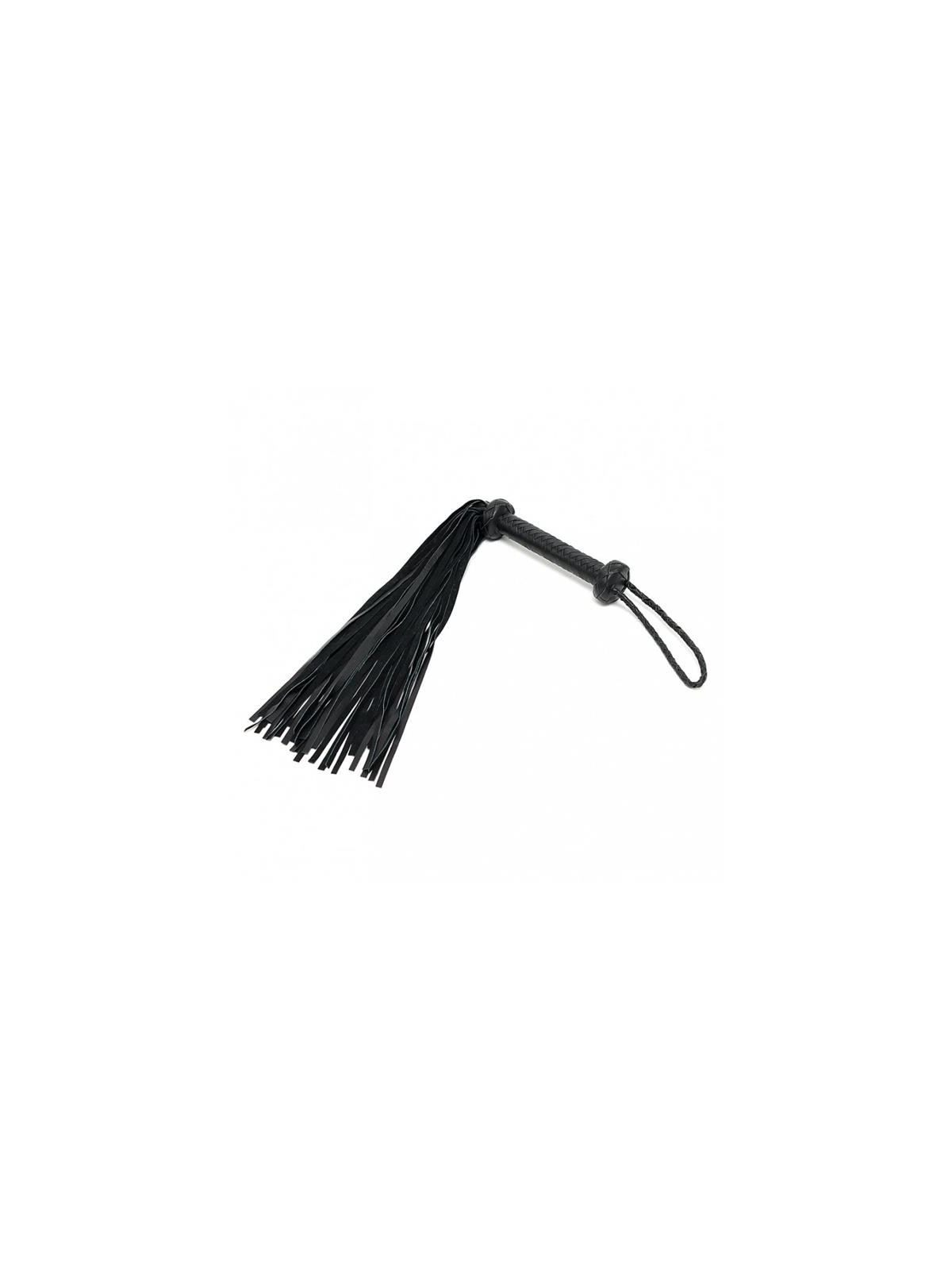 Flogger Trenzado Cuero Negro