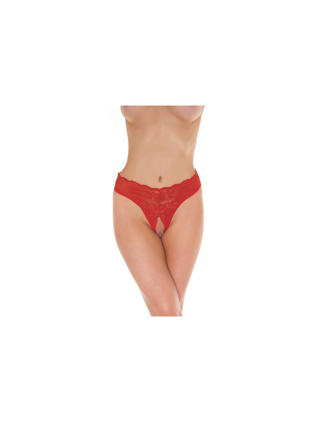 Tanga Abierto Color Rojo Talla Única