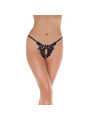 Tanga Abierto Negro Talla Única