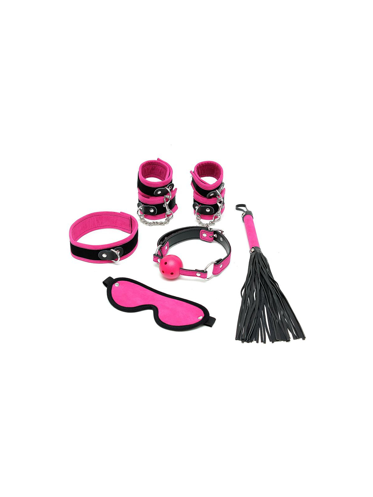 Rimba Bondage Play Set de Bondage 6 Piezas Color Rosa