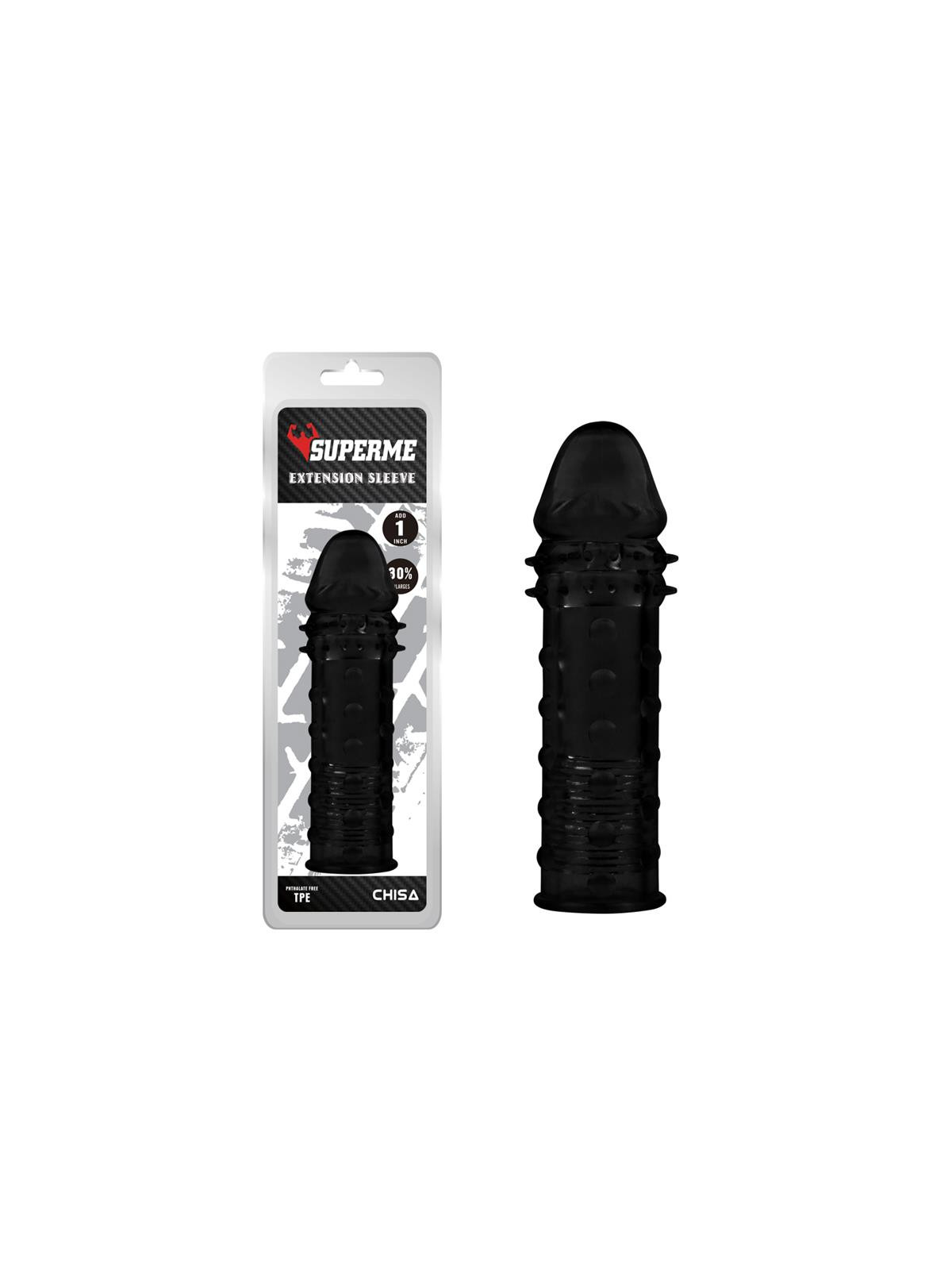 Funda para el Pene Extra Texture Negro