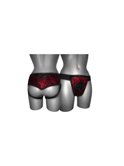 Arnés de Luxe Con Espalda Rojo S - XL