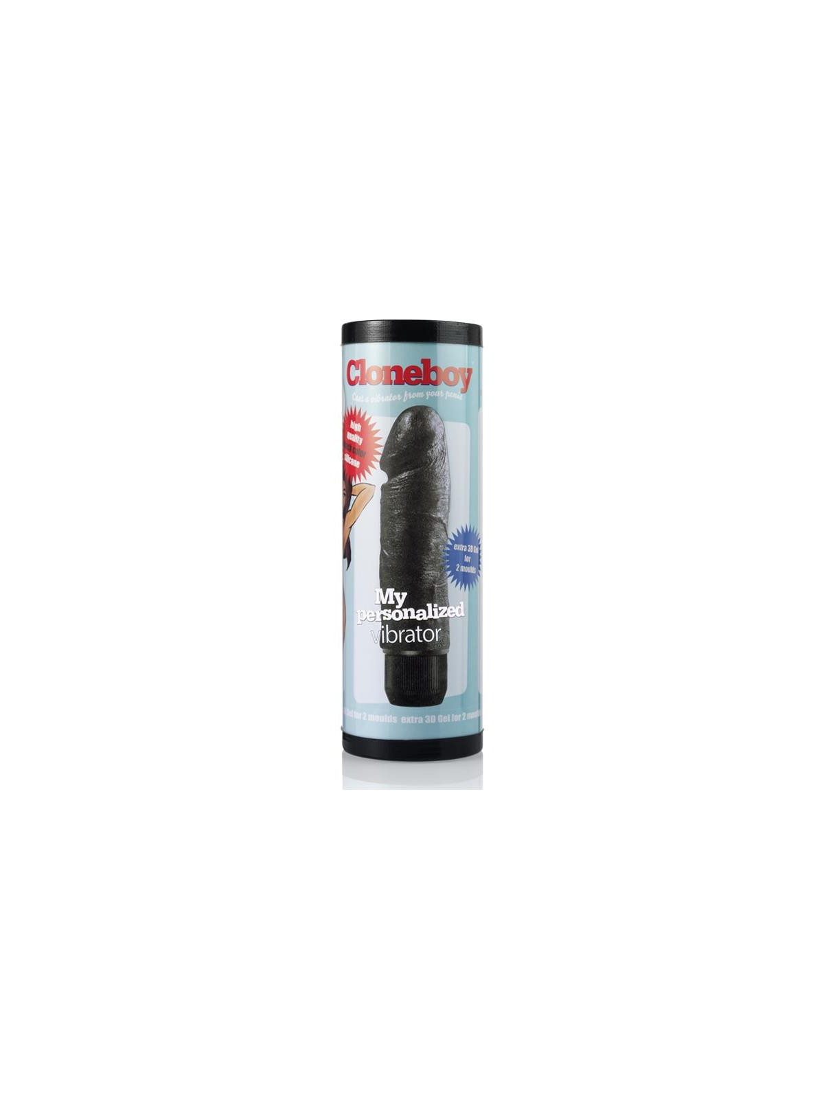 Clonador Dildo con Vibrador Negro