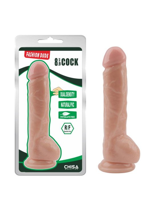 Dildo Dual density Fashion Dude 8.9 Natural