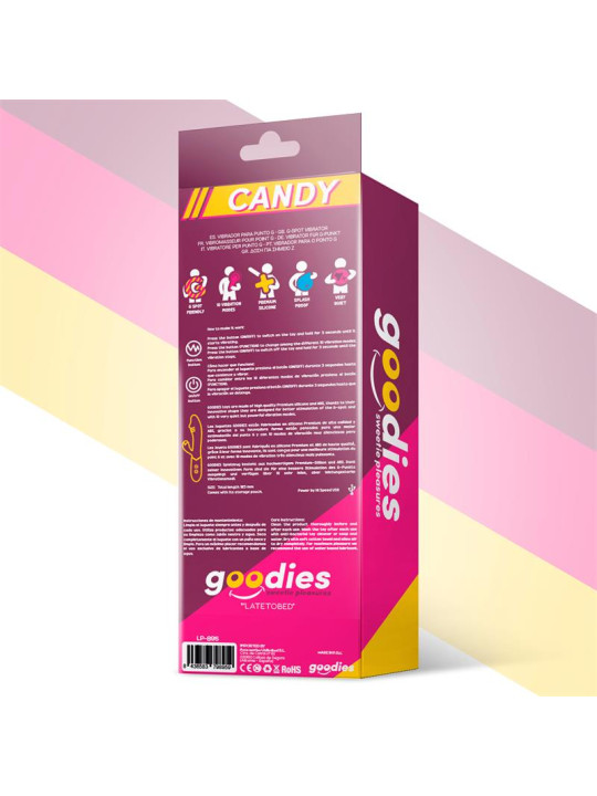 Candy Vibrador con Conejito Punto G USB Silicona Fucshia