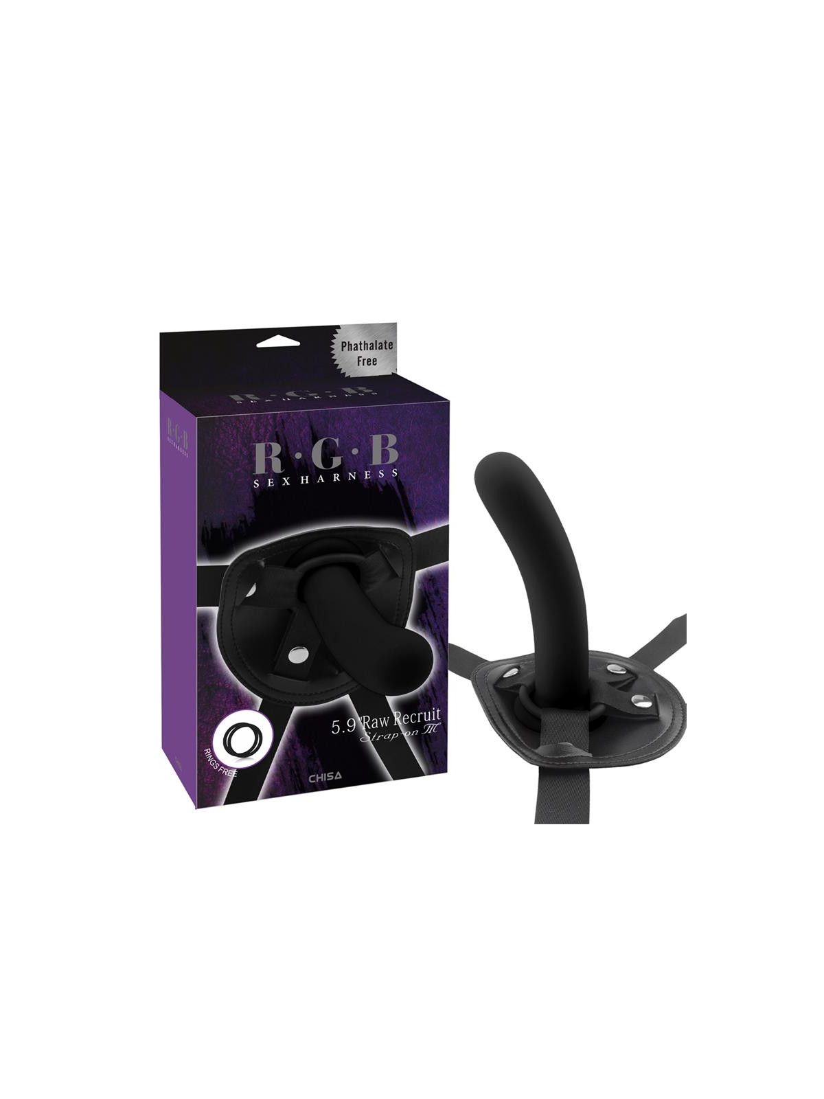 Arnés con Dildo Raw Recruit Talla M Negro