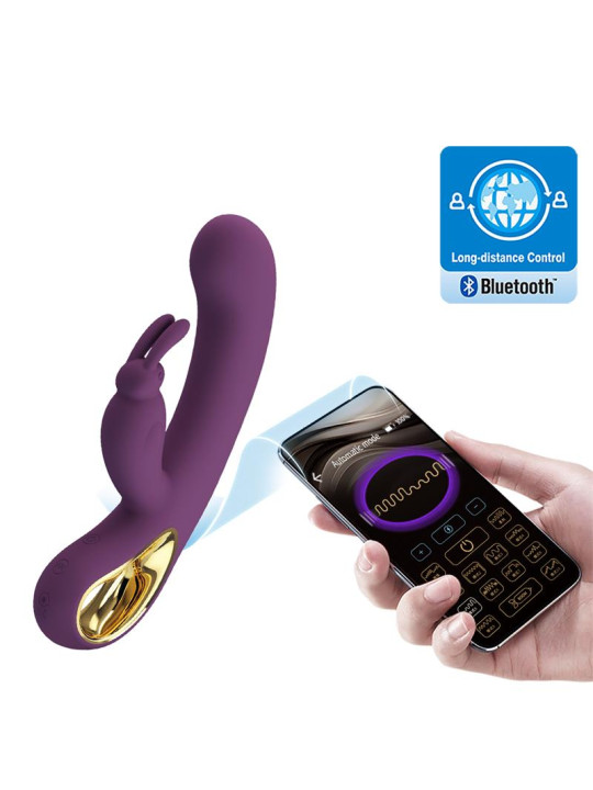 Liam Vibrador Punto G Silicona con APP Morado