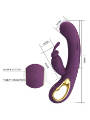 Liam Vibrador Punto G Silicona con APP Morado