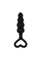 Mini Cadena Anal 15.6 x 3.4 cm Silicona Negro