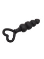 Mini Cadena Anal 15.6 x 3.4 cm Silicona Negro