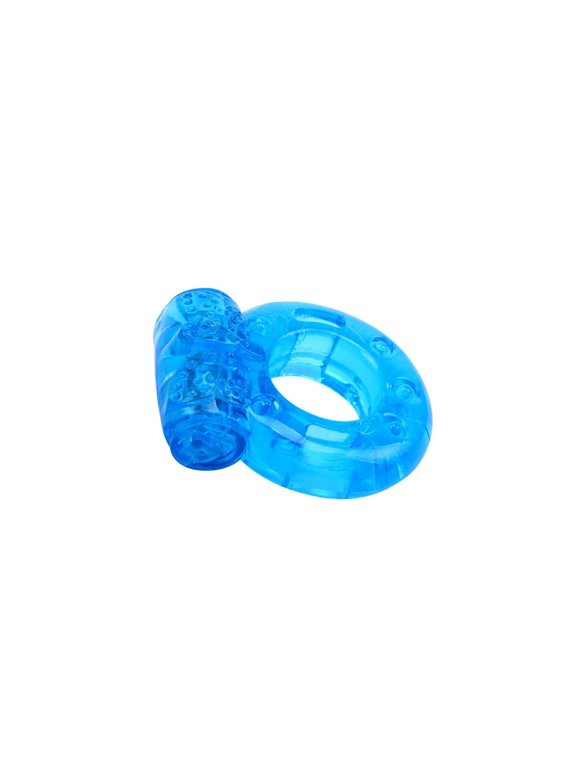 Anillo para el Pene y Vibracion 1.8 cm Azul