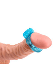 Anillo para el Pene y Vibracion 1.8 cm Azul