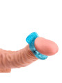 Anillo para el Pene y Vibracion 1.8 cm Azul