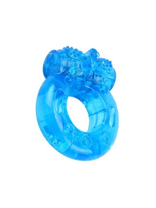 Anillo para el Pene y Vibracion 1.8 cm Azul