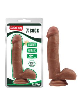 Dildo Dual Density Fashion Dude 17.8 x 4 cm Bronceado
