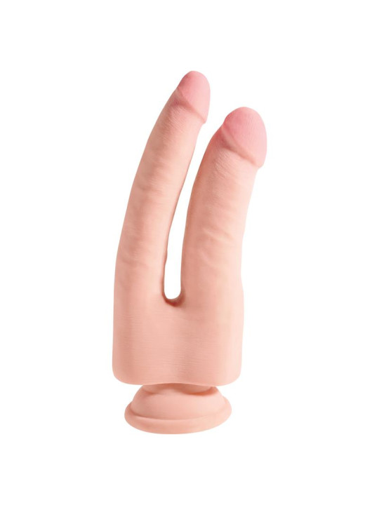 3D Dildo Doble Penetración Triple Densidad Plus 9.5 Natural