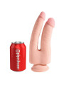 3D Dildo Doble Penetración Triple Densidad Plus 9.5 Natural