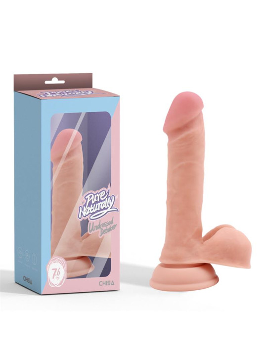 Undressed Debater Dildo Realista Silicona Líquida Dual Density 19.2 cm