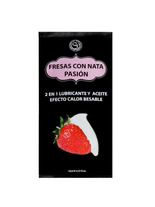 Secret Play Pack 12 Monodosis Lubricante Fresas con Nata