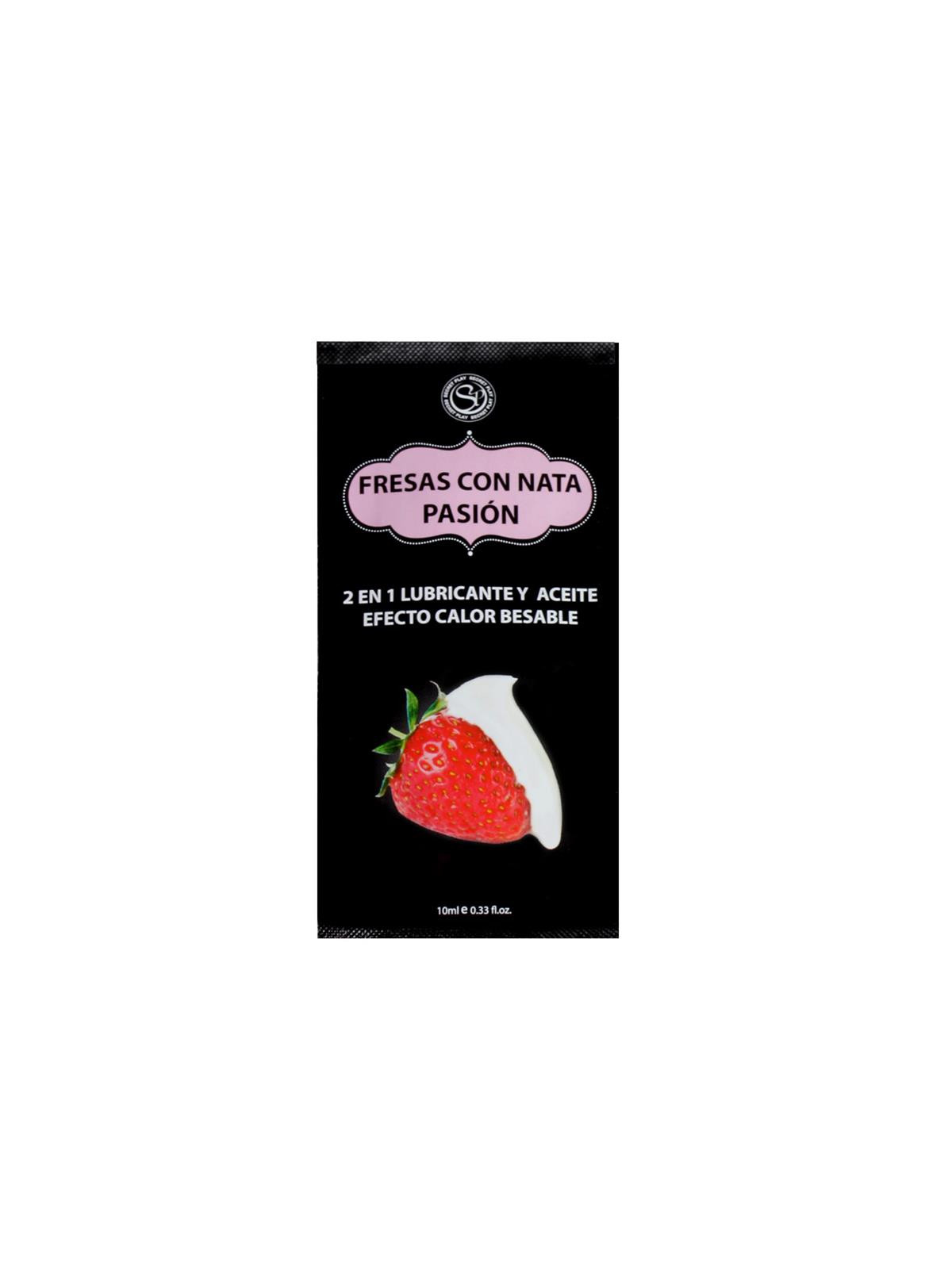 Secret Play Pack 12 Monodosis Lubricante Fresas con Nata