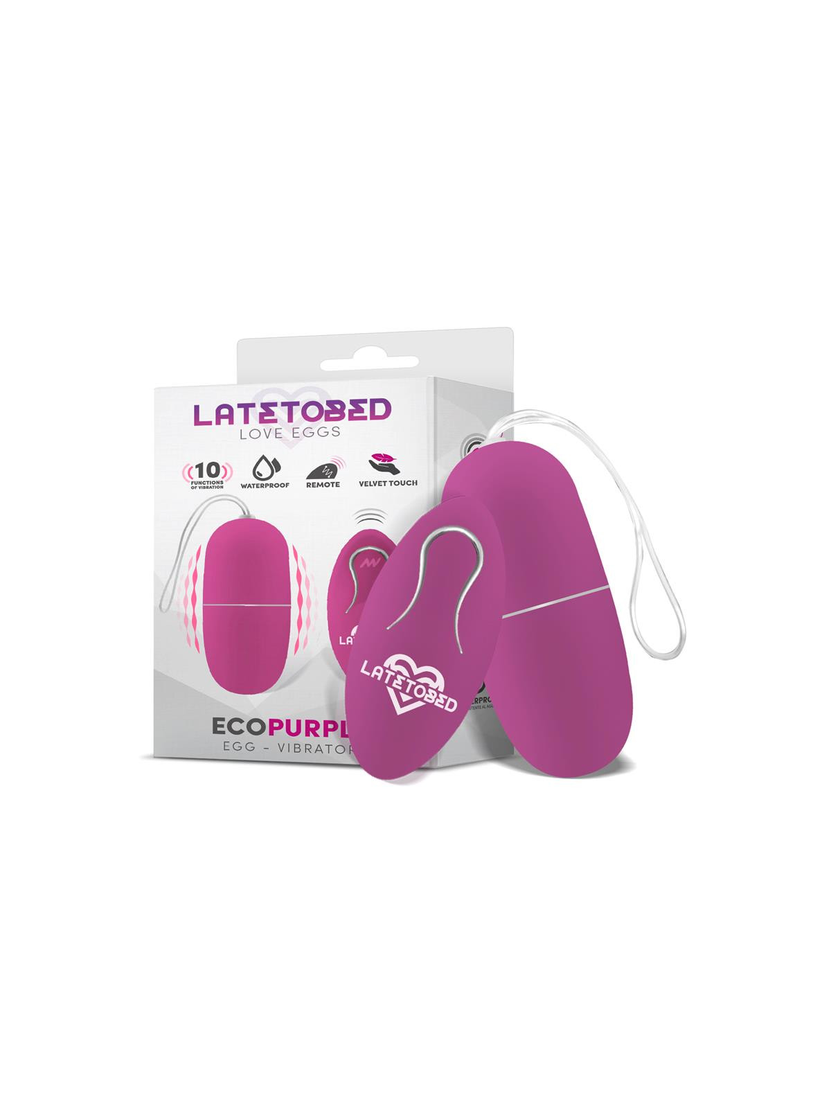 Ecopurple Huevo Vibrador con Control Remoto