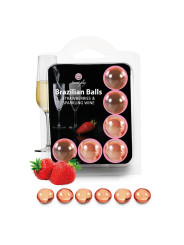 Brazilian Balls Set 6 Fresas con Cava