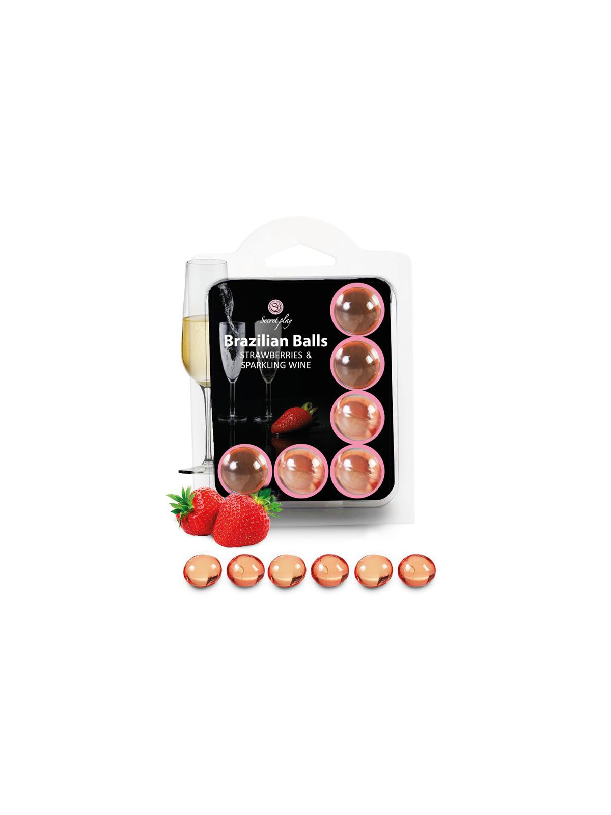 Brazilian Balls Set 6 Fresas con Cava