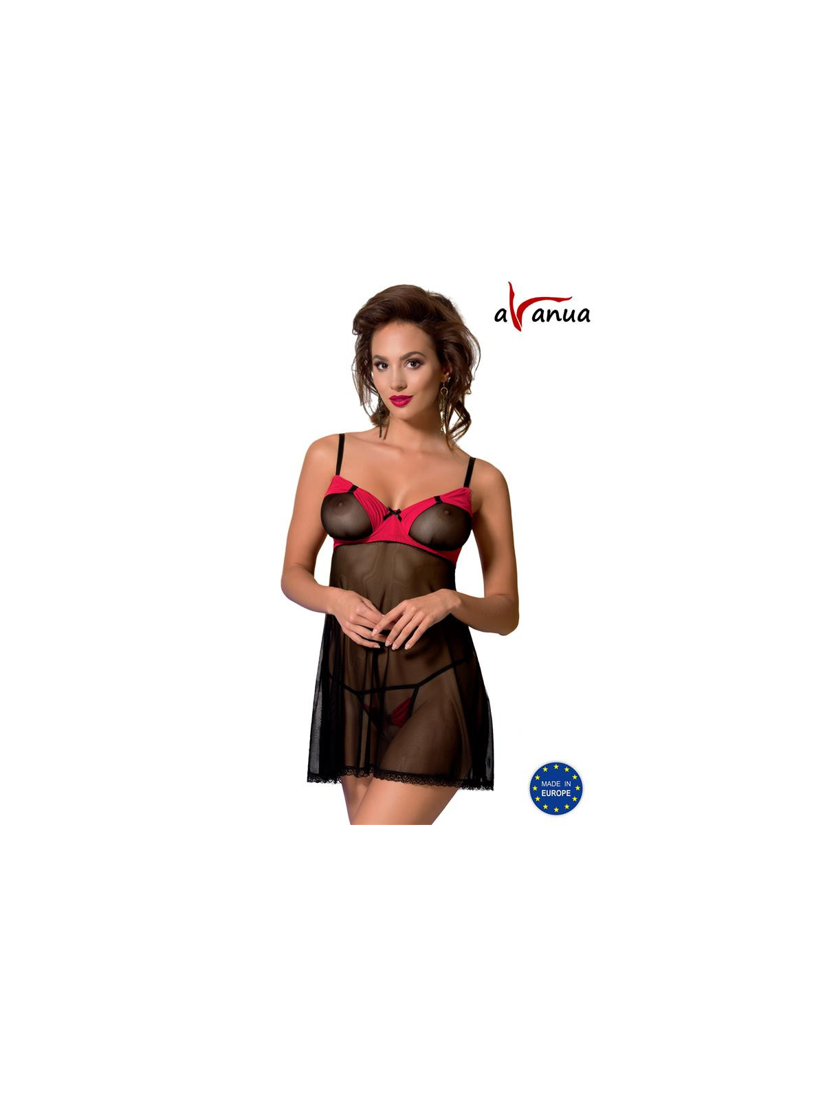 VALENTIN Chemise Negro/Rojo