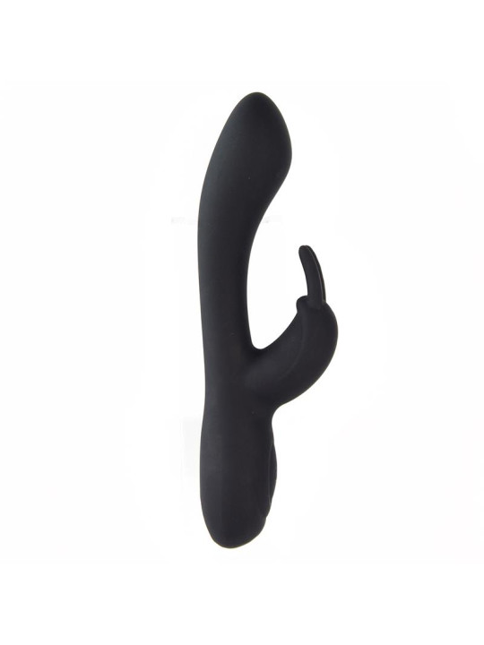 Noir Vibrador Silicona Líquida Inyectada 2 Motores USB