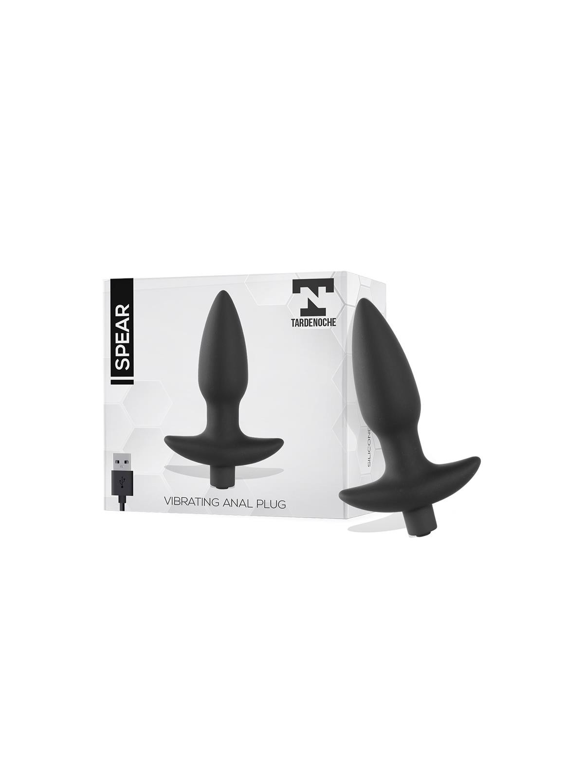 Spear Plug Anal con Vibracion USB Silicona