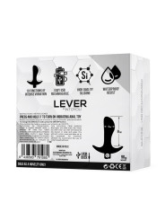 Lever Plug Anal con Vibración USB Silicona